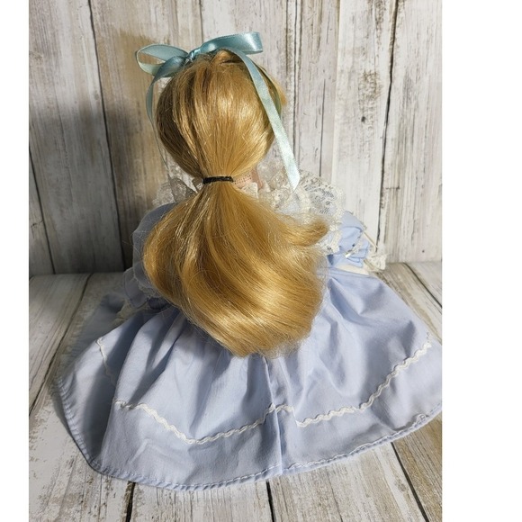 1970 Bradley Alice in Wonderland Collectible Porcelain Doll Blonde  hair - Picture 8 of 12
